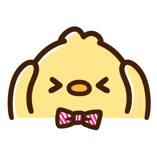 OKポーズをする蝶ネクタイをつけたひよこ