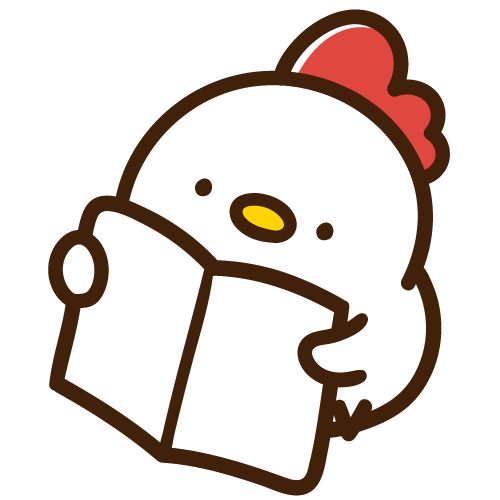 Mother hen showing a sheet of paper