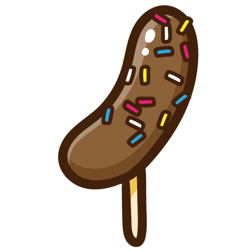 シンプルなチョコバナナ