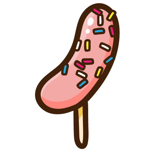 シンプルなストロベリー味のチョコバナナ