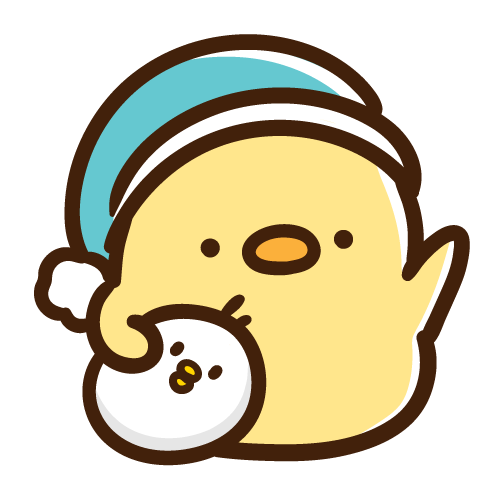 おやすみなさいを言いに来たひよこ