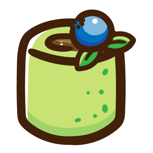 シンプルな抹茶のロールケーキ
