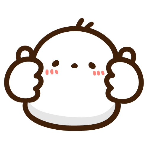 両手でいいねのポーズをするもちえなが