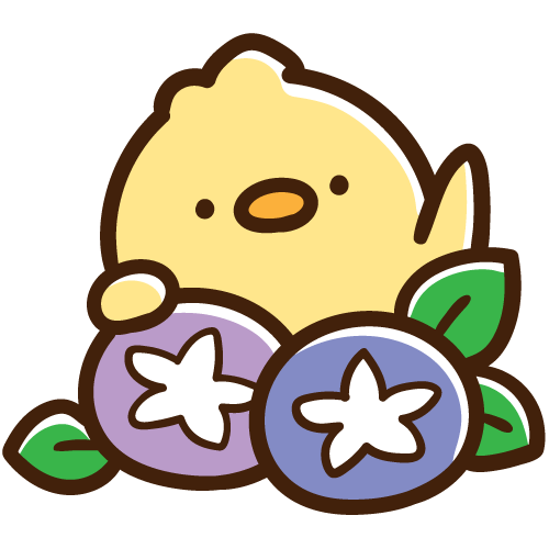 朝顔から顔を出すひよこ