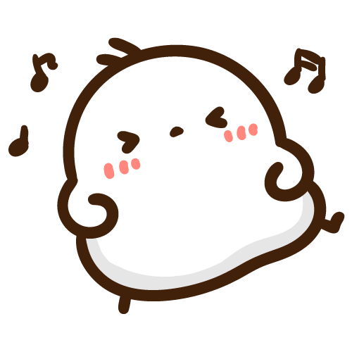 ウキウキ気分でダンスを踊るもちえなが