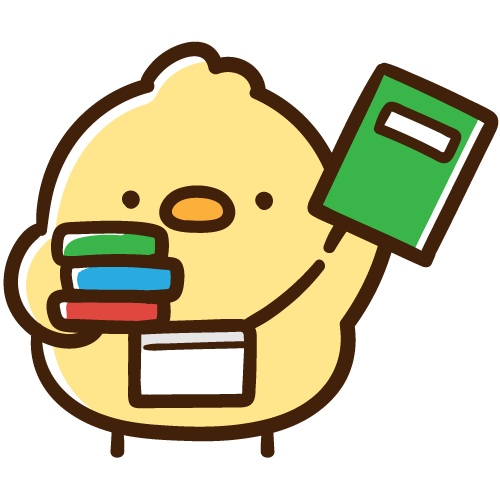 図書館の司書さんなひよこ