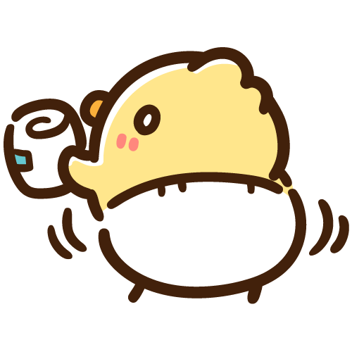 使用済みおむつを持ちながらお尻を振る赤ちゃんひよこ