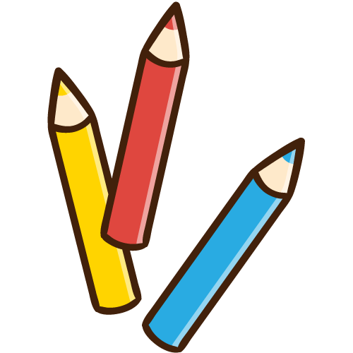 Simple colored pencil set