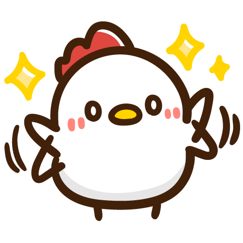 両手をバタバタさせて喜ぶにわとりママ