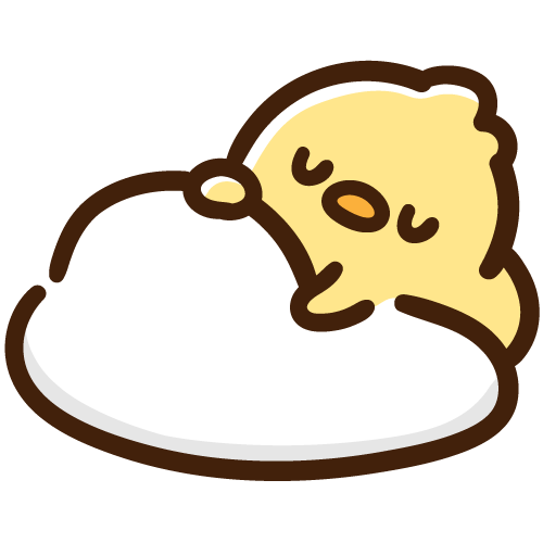 ふわふわクッションに身を預けるひよこ