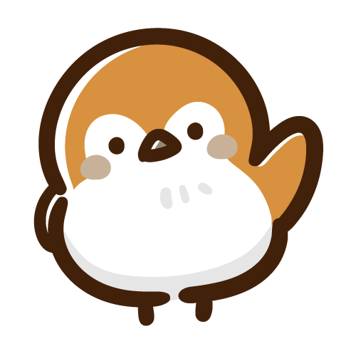 手を挙げるスズメ
