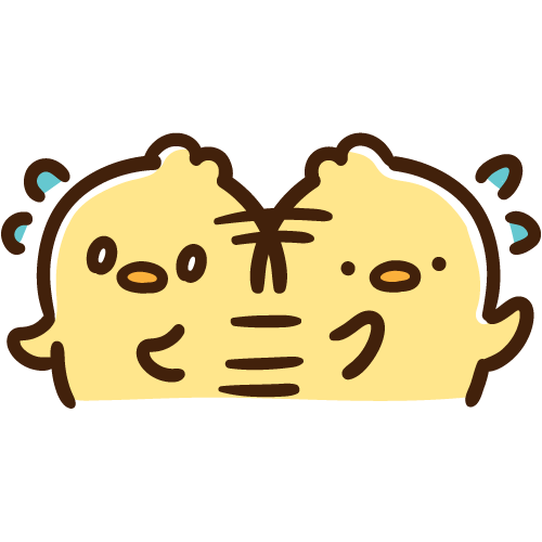 慌てふためくひよこ