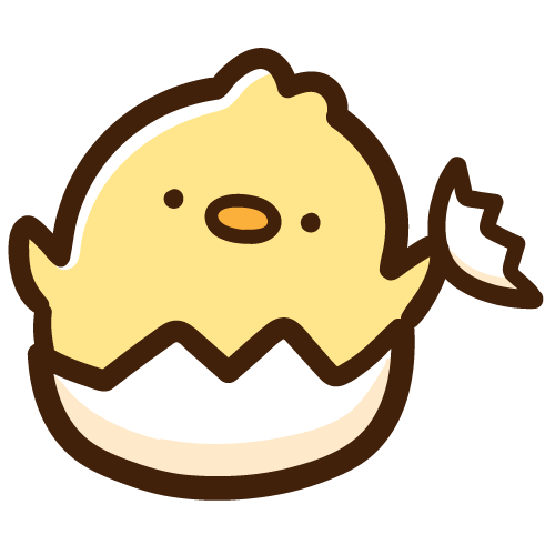 たまごの中からコンニチハ！なひよこ