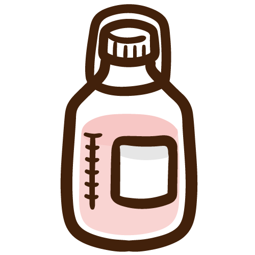 シンプルなシロップ薬