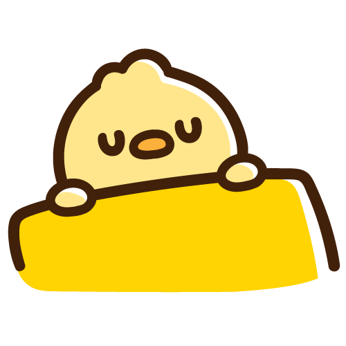 全てを忘れて眠るひよこ