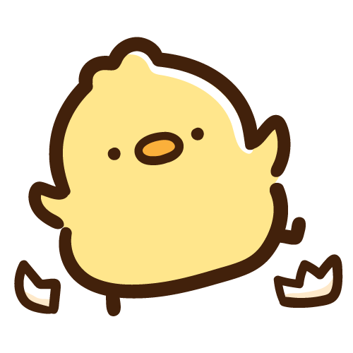 殻の中から生まれたひよこ