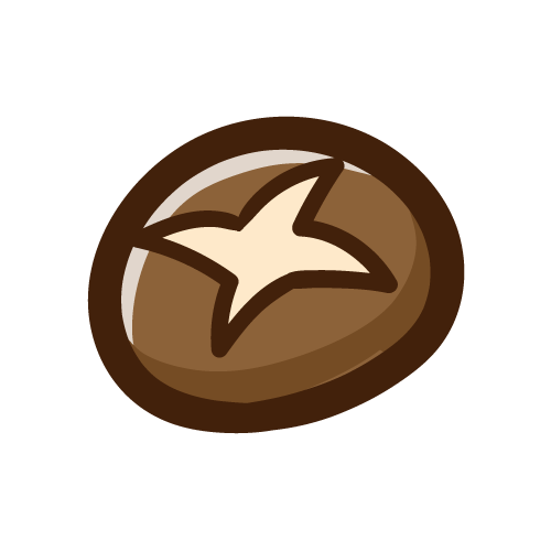 シンプルな椎茸