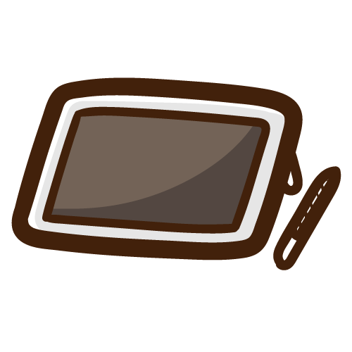 シンプルな液タブレット