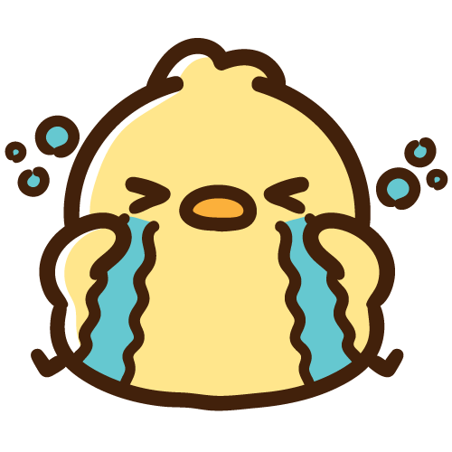 えんえん号泣するひよこ