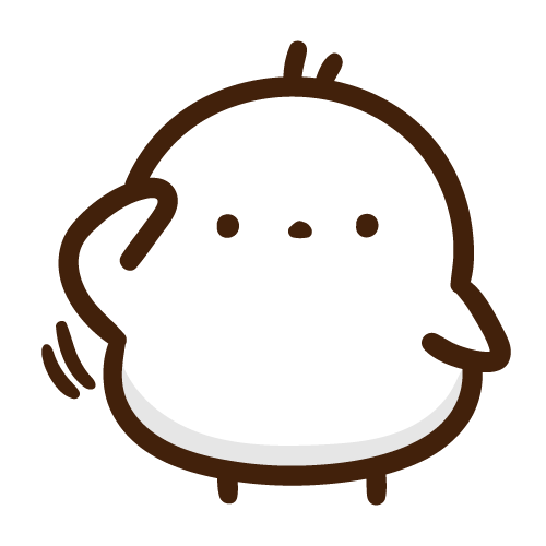 敬礼のポーズをするもちえなが