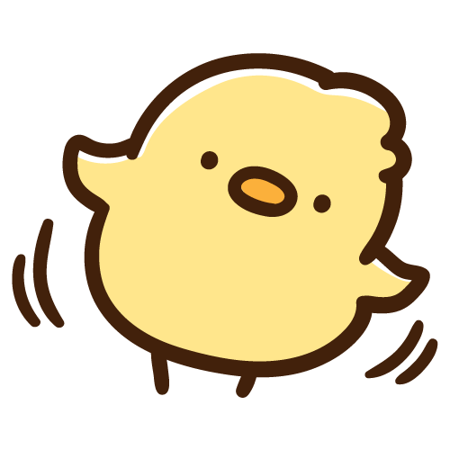 心配そうに顔を覗き込むひよこ