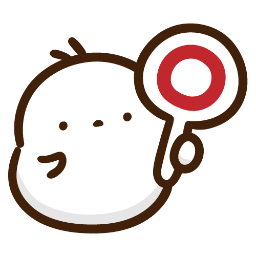 まるの札を持つもちえなが