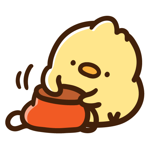 カバンの中をゴソゴソ漁るひよこ