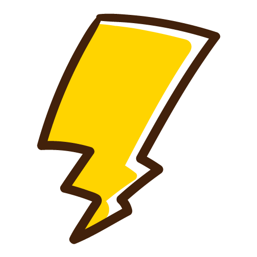 シンプルな雷マーク