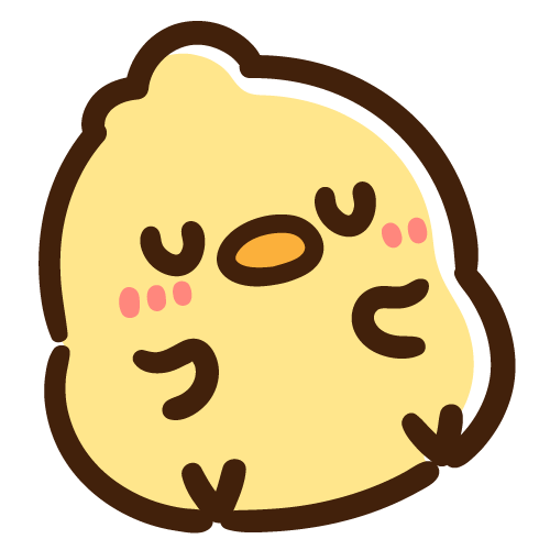 仰向けに寝転がって気持ちよさそうにしているひよこ