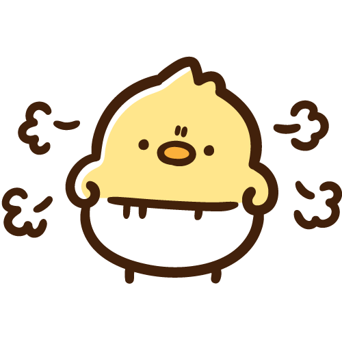 ぷんぷん怒っている赤ちゃんひよこ