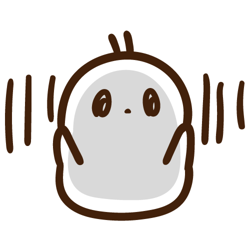 ガーン！のポーズをするもちえなが