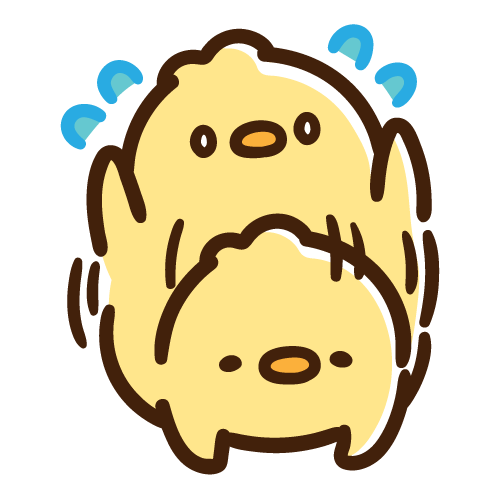 慌てて土下座するひよこ