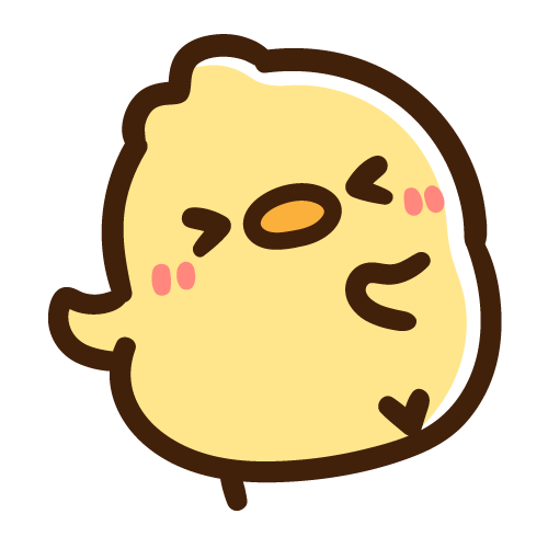 はしゃぎながら体当たりをするひよこ