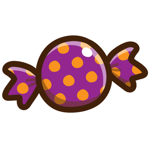 ハロウィンな水玉キャンディ01