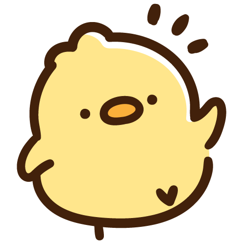 挨拶をするひよこ