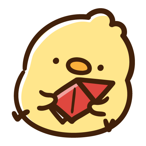 Seated chick folding origami