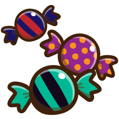 Halloween-like three-piece candy set