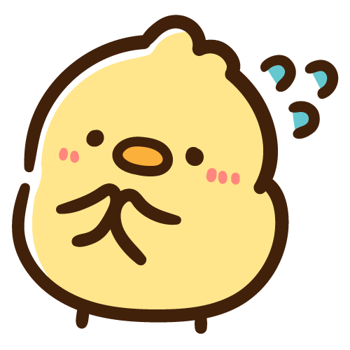 一生懸命お願い事をするひよこ